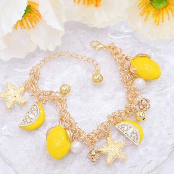 New - Lemon Charm Bracelet / Jewelry / Italy / Almalfi Coast - Picture 3 of 5